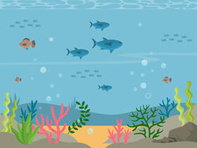 Under the sea vector