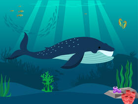 Whale vector