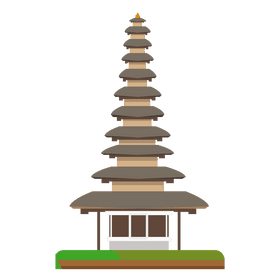 Bali temple clipart