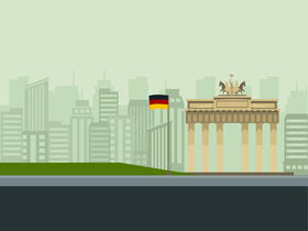 Germany street vector