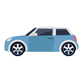 Blue car clipart