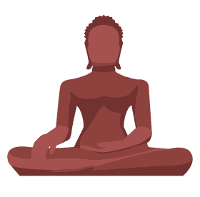 Buddha statue clipart