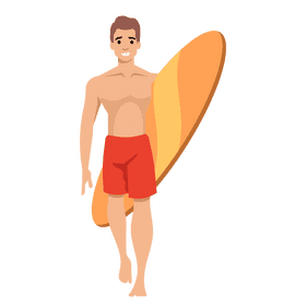 Man surf clipart
