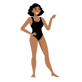 Woman bikini clipart