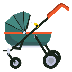 Baby stroller clipart