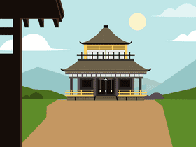 Japan temple vector