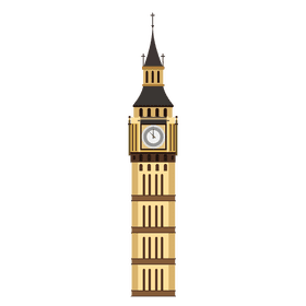 London bigben clipart
