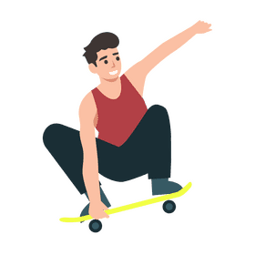 Man skate clipart