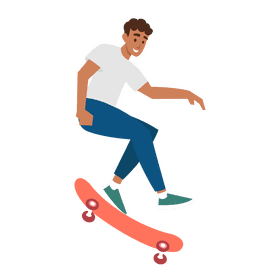 Skate man clipart