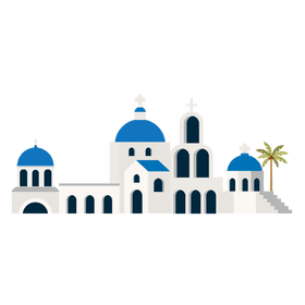 Santorini clipart building clipart