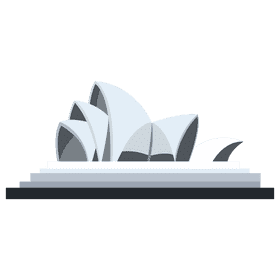 Sydney opera house clipart