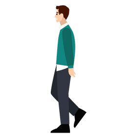Man walking clipart