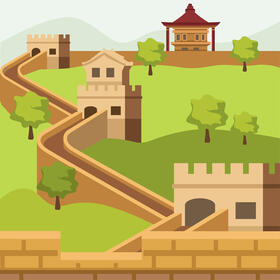 Great wall of china vector