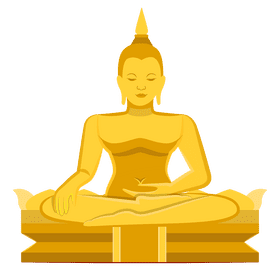Buddha statue clipart
