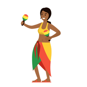 Jamaican woman clipart