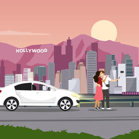 Los angeles vector