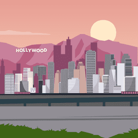 Hollywood vector