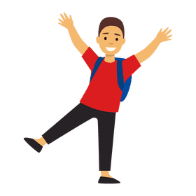 Happy little boy clipart
