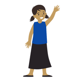 Little malaysia girl clipart