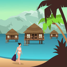 Maldives vector