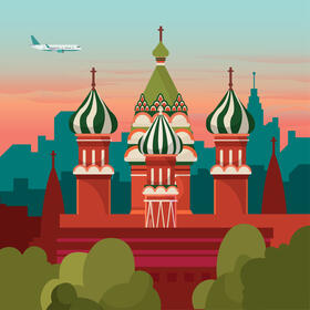 Moscow, Russia vector