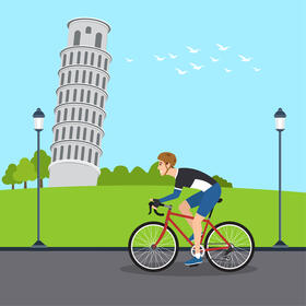 Pisa, Italy vector