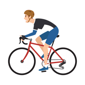 Man bicycle clipart