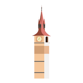 Clock tower clipart