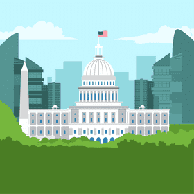 US Capitol vector