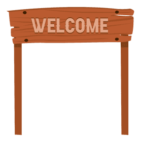 Welcome sign clipart