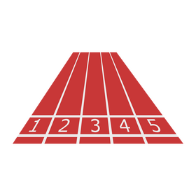 Running track clipart