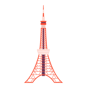 Tokyo tower clipart