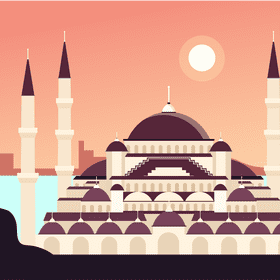 Turkey mosque vector