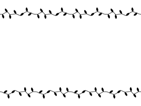 Border black and white clipart