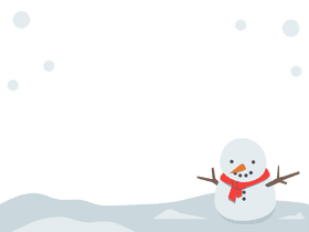 Snowman border clipart