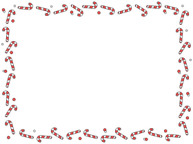 Christmas candy cane Border clipart