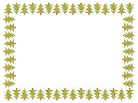 Christmas tree Border clipart