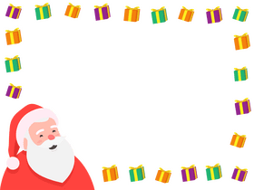 Santa Claus Border clipart