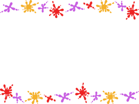 Paint Splatter Border clipart