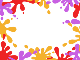 Paint Splatter Border clipart