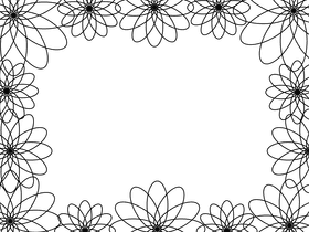 Border black and white clipart