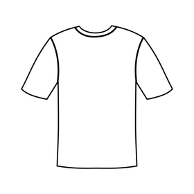 T shirt illustration black and white clipart