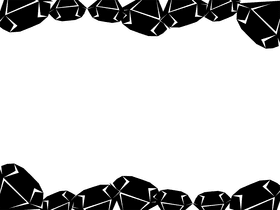 Diamond Border black and white clipart