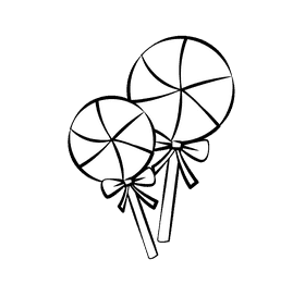 Candy black and white clipart