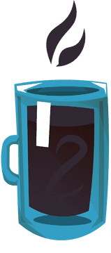 Coffee mug glass clipart