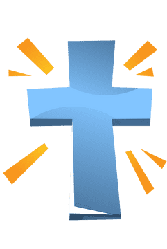 Cross shining clipart