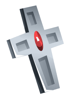 Cross silver clipart