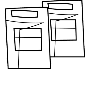 Glass couple black and white clipart