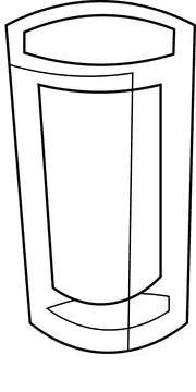 Glass black and white clipart