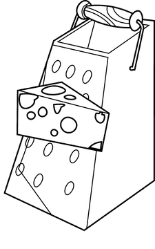 Grater cheese black and white clipart